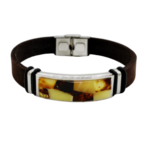 Elegantes Armband mit Bernsteinmosaik
